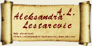 Aleksandra Leštarević vizit kartica